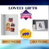 Fridge Magnet + 4x4 Frame Combo